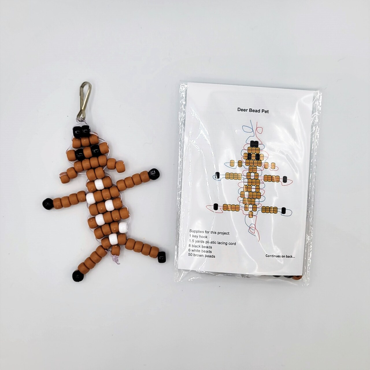 Ink and Trinket Kids Woodland Bead Animal Craft Kit, Individually Wrapped Party Favor